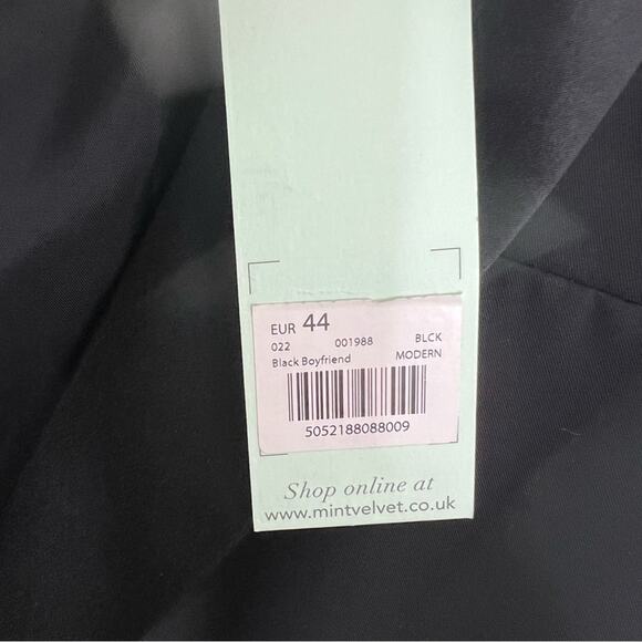 NWT Mint Velvet Black Boyfriend Modern Blazer Size 16 - Picture 11 of 14